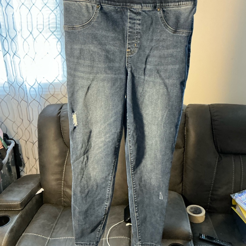 SPANX Men's Skinny Jeans in Faded Blue